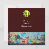 誘惑モノグラム宝石イエロー 招待状 (裏面)