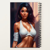 誘惑的な外観の少女ノートブック ノートブック (裏面)