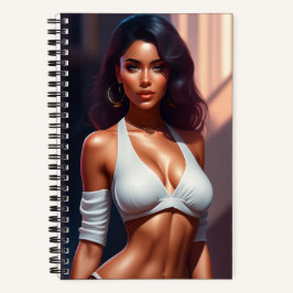 誘惑的な外観の少女ノートブック ノートブック