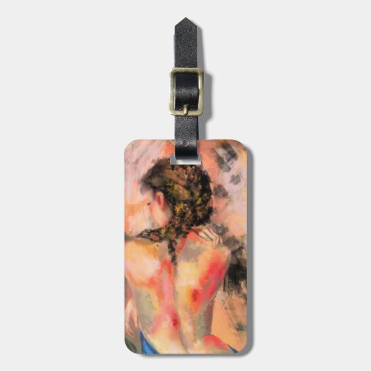 誘惑的な女性 – 抽象芸術女性体絵を描ズAr ラゲッジタグ (正面縦)