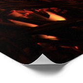 誘惑的な炎プリント ポスター (角)