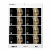 誘惑的な金ゴールドインク石鹸ラベル ラベル (フルシート)