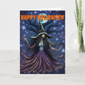 誘惑的な魔女ハロウィーン カード (正面)