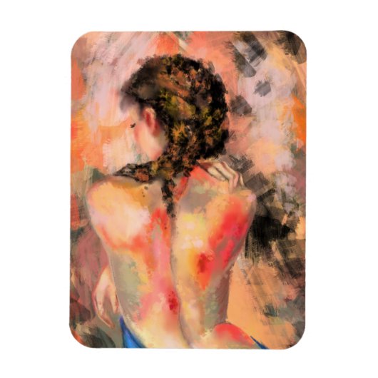 誘惑的レディーアートウーマン体マグネット マグネット (縦)