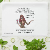 誘惑、ショートカット キッチンタオル (折り畳み)