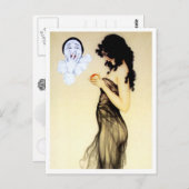 誘惑 – ピエロの愛シリーズより ポストカード (正面/裏面)