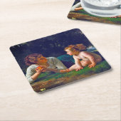 誘惑、ブーゲロー スクエアペーパーコースター (アングル)