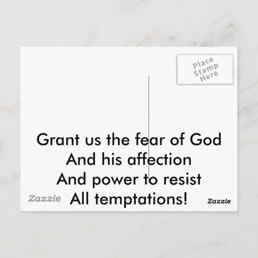 誘惑 ポストカード (裏面)