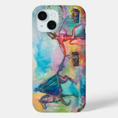 誘惑/闇の騎士と悪魔の宝ブルー Case-Mate iPhoneケース (裏面)