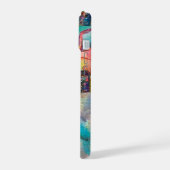 誘惑/闇の騎士と悪魔の宝ブルー iPhone 15ケース (左側面)
