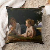 誘惑William Bouguerau クッション (ブランケット)