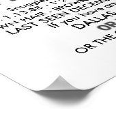 誘拐された完全にカスタマイズ可能なポスター報酬 ポスター (角)