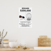 誘拐された完全にカスタマイズ可能なポスター報酬 ポスター (キッチン)