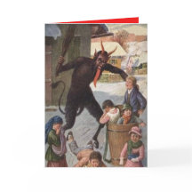 誘拐の子供の冬を罰するKrampus