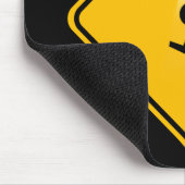 誘拐道路標識 マウスパッド (コーナー)