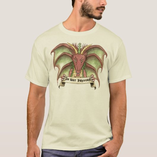 誘発しないで下さい Tシャツ (正面)