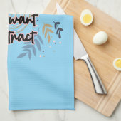 誘致したいエネルギーである キッチンタオル (四つ折り)