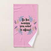 誘致したいエネルギーである バスタオルセット (ハンドタオル)