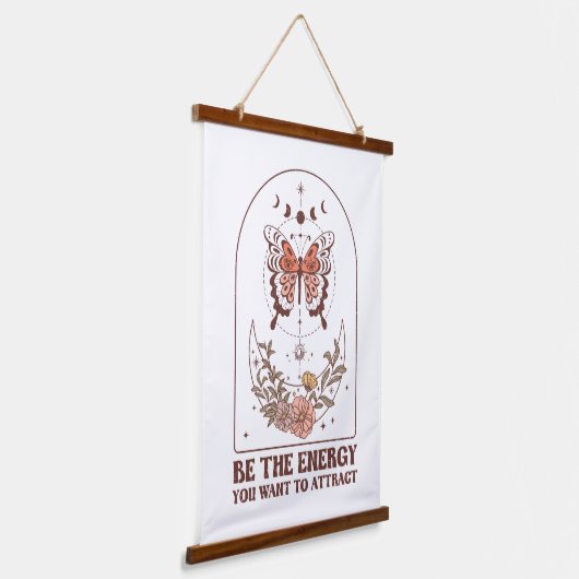 誘致したいエネルギーである 吊り下げ型タペストリー (傾斜あり)