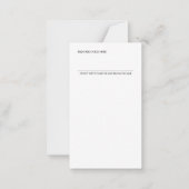 誘致空白の金ゴールドの存在度検査の法則 ノートカード (裏面)