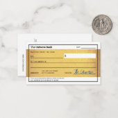 誘致空白の金ゴールドの存在度検査の法則 ノートカード (正面/裏面インサイチュ)