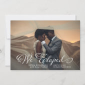 語お洒落句|写真発表を開始 招待状 (正面)