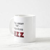 語られざるRizzレッドグレー コーヒーマグカップ (正面左)