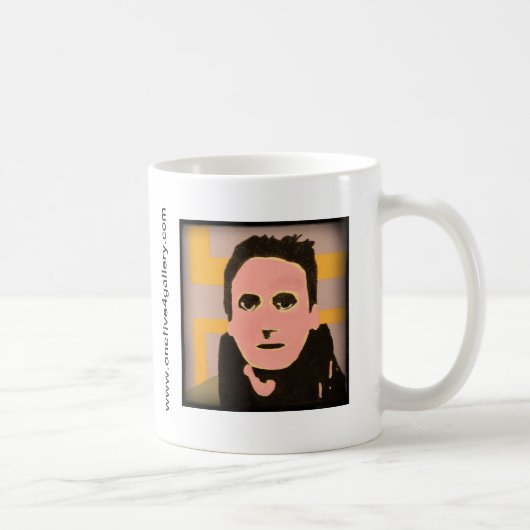 語り手の顔のJesseのマグ コーヒーマグカップ (右)