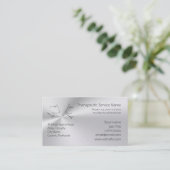 語り手の顔、セラピーセッションのライン芸術のロゴ 名刺 (スタンド正面)