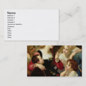 語り手1874年(キャンバスの油) 名刺 (正面/裏面)