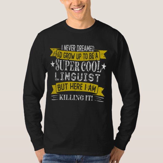 語学おもしろいシャツの肩書 Tシャツ (正面)