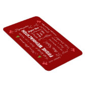 語学の聖降誕祭違うお目出度え マグネット (右側)