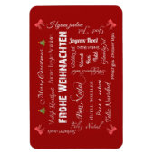 語学の聖降誕祭違うお目出度え マグネット (縦)