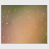 語学の違う愛は茶色 ラッピングペーパー (フラット)