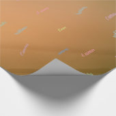 語学の違う愛は茶色 ラッピングペーパー (コーナー)