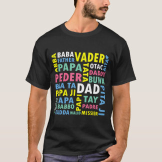 語学違うの父パパ Tシャツ