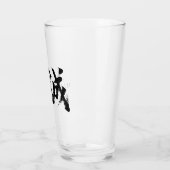 誠の漢字 書道デザイン タンブラーグラス (左)