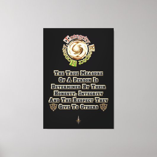 誠実さ尊重MXT キャンバスプリント (正面)