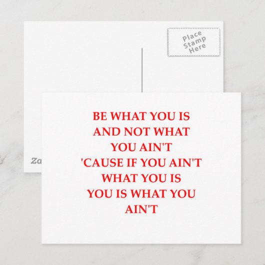 誠実さ ポストカード (正面/裏面)