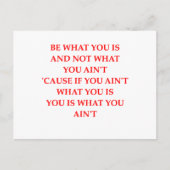 誠実さ ポストカード (正面)