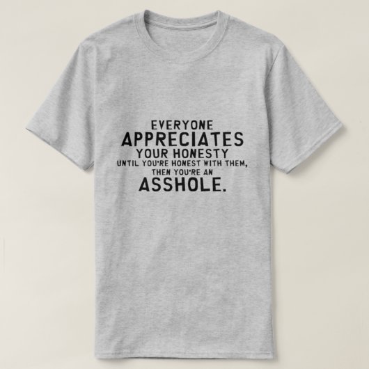 誠実さ Tシャツ (デザイン正面)