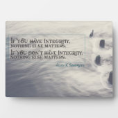 誠実である フォトプラーク (正面)