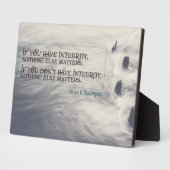 誠実である フォトプラーク (側面)