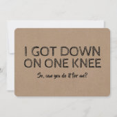 誠実なおもしろいグロムスマンまたは花婿介添人提案 招待状 (正面)