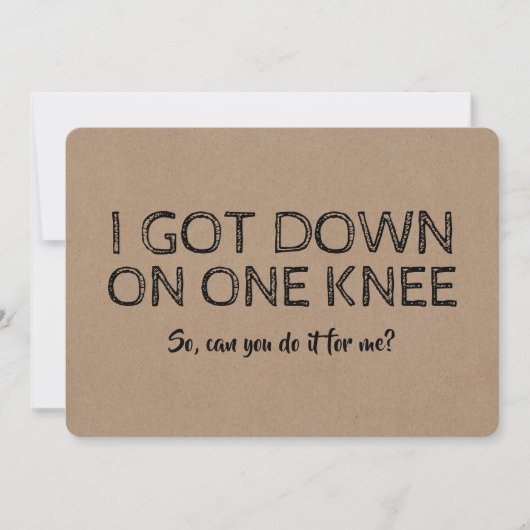 誠実なおもしろいグロムスマンまたは花婿介添人提案 招待状 (正面)