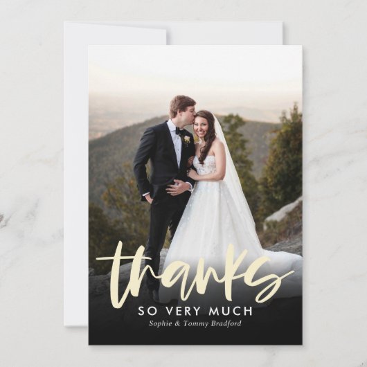 誠実なフ感謝していラットありがとうご注意カード 招待状 (正面)