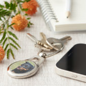 誠実なロットワイラー キーホルダー (側面)