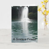 誠実な友人の詩 カード (黄色い花)