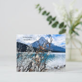 誠実な哀悼の言葉 山岳風景ポストカード ポストカード (スタンド正面)