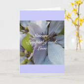 誠実な悔やみや弔慰および愛 カード (黄色い花)